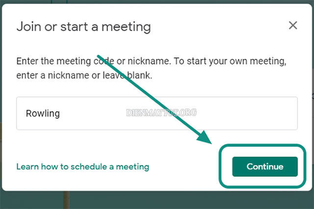 Cách ngăn người tham gia vào lại cuộc họp khi bạn rời đi 