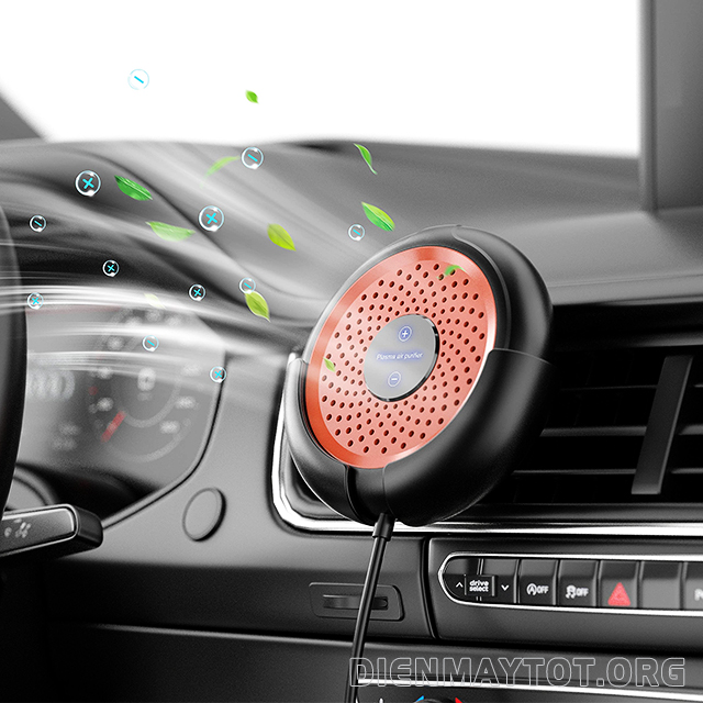 Máy lọc không khí ô tô mini giúp thanh lọc, khử mùi không khí trong xe hơi.