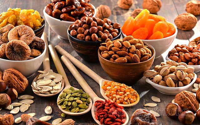 Ăn các loại hạt trong chế độ ăn thô